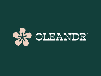 🌺 Oleandr botanical branding flower icon logo logodesign logonew logopasion logotype mark oleander sign yalta