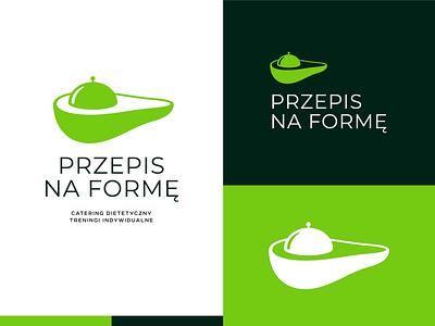 Przepis na Formę Debut avocado icon logo modern nature simple