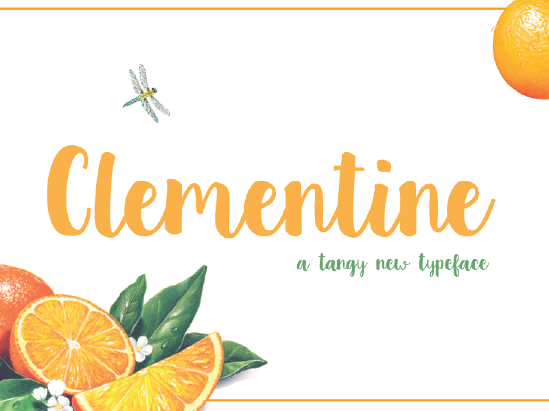 clementine-script-by-thehungryjpeg-on-dribbble