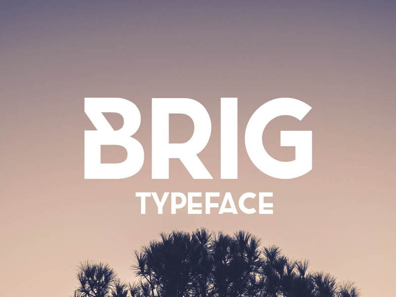 FREE Brig Typeface bold hand drawn handdrawn gift download freebie fonts typeface free font