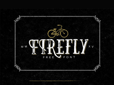 Free - Firefly Typeface bold download font fonts free freebie gift hand drawn handdrawn typeface