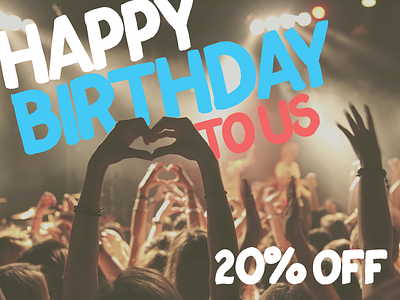 Its Our Birthday!! 20% OFF design discount font fonts freebie graphics typeface