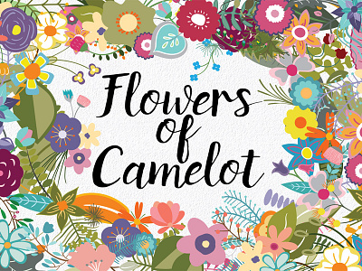Flowers of Camelot - 180 Clip Art Elements bouquets floral bundle flowers png flowers wreaths