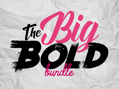 TheHungryJPEG’s Big Bold Font Bundle