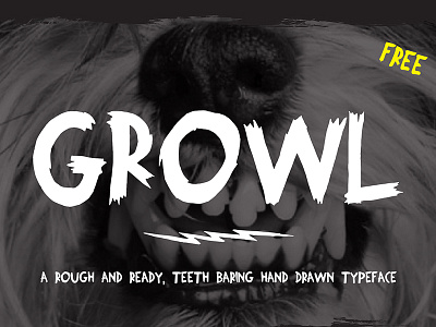 FREE Growl Typeface 