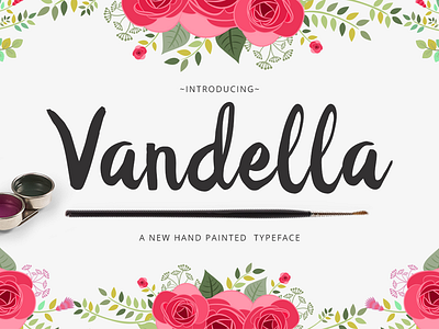 The Vandella Script for Only $1 brush font font handcrafted font handletter script typeface