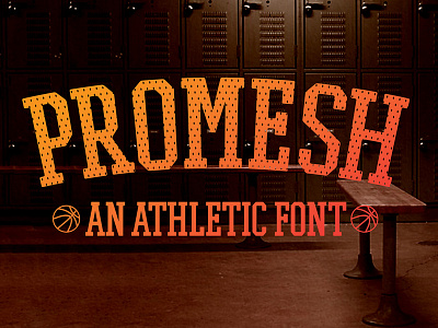 Promesh: A FREE Athletic Font display font font free font free typeface sports font