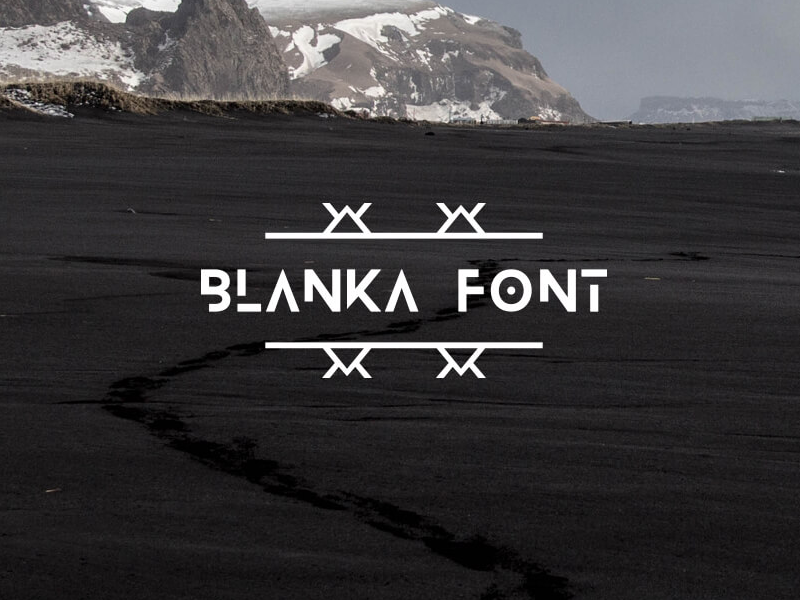 The Free Blanka Font By On Dribbble