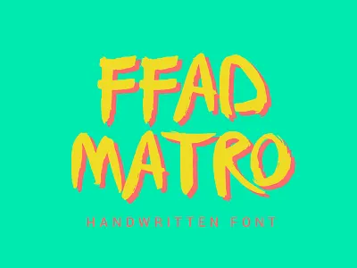 Presenting you the FREE Ffad Font font free font header font script typeface