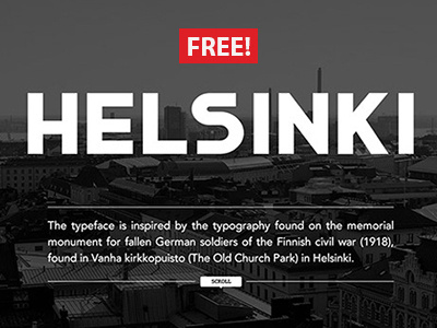 FREE Helsinki Font font free font header font minimal font typeface