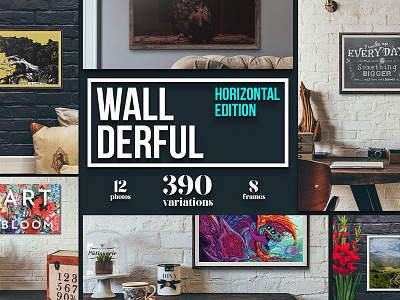 Wallderful - Horizontal Mockups design mockup poster mockup posters print mockup