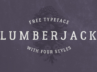 The FREE Lumberjack Typeface font free font free header font rough font script typeface