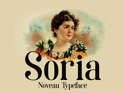The FREE Soria Noveau Typeface art nouveau font free font free typeface header font typeface