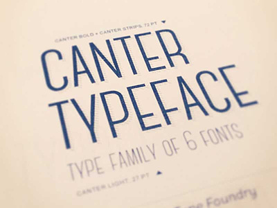 The FREE Canter Typeface with 6 Fonts