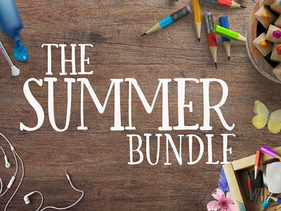 Check out the Summer Design Bundle at 95% OFF! crafter design bundle font font bundle graphic design illustrations typeface