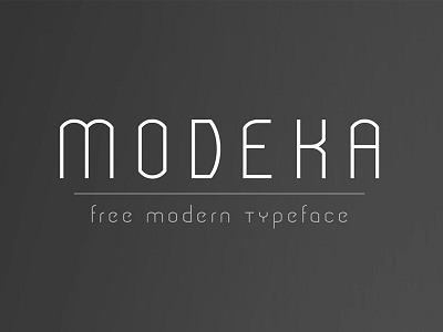 The FREE Modeka Font font free font free script free typeface header font