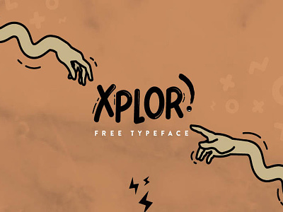 The Beautiful FREE Xplor Typeface font free font free script free typeface handwritten font
