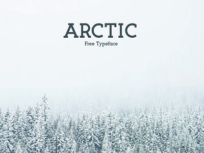 The free Arctic typeface 