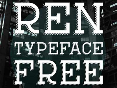 The FREE Ren Typeface with 4 Weights