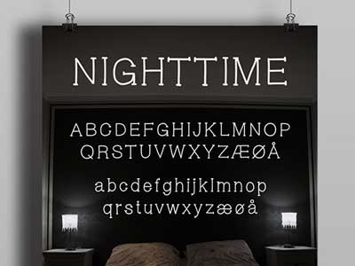 The FREE Nighttime Font