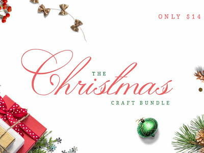 The Christmas Craft Bundle christmas christmas bundle craft craft bundle design bundle