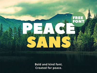 FREE Peace Sans Font