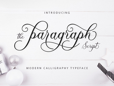 The Gorgeous Paragraph Script for just $1! font modern font pua font script typeface