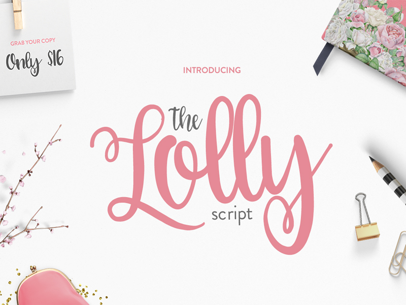 The Lolly Script by TheHungryJPEG.com on Dribbble