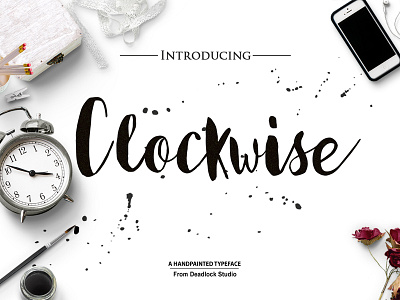 This Week Only: Free Clockwise Script (Usually $10) font free font free typeface header font poster font typeface