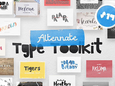 The Alternate Type Toolkit: 30 Fonts for Just $19 calligraphy font font bundle modern font pua encoded script typeface wedding font