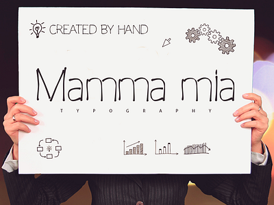 The FREE Mamma Mia Font! font free font free typeface header font poster font typeface