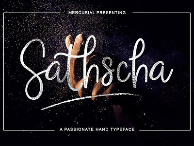 Freebie of the week: The Free Sathscha Script font free font free typeface header font poster font typeface