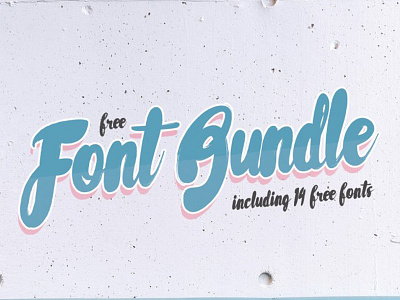 The Free 14 Fonts Bundle font free bundle free font free font bundle free script free typeface