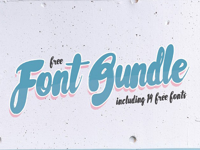 The Free 14 Fonts Bundle