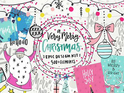 A Very Merry Christmas Holiday Kit christmas christmas bundle christmas kit holidays kit