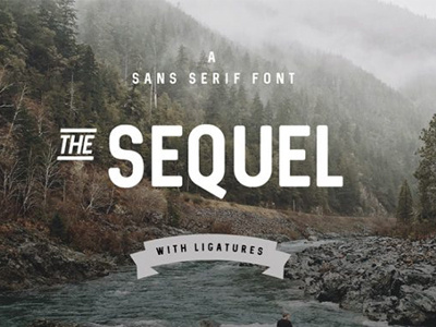 The Free Sequel Sans Serif Font font free font free typeface header font poster font typeface