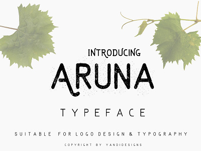Freebie of the Week: The Free Aruna Typeface with 6 Styles