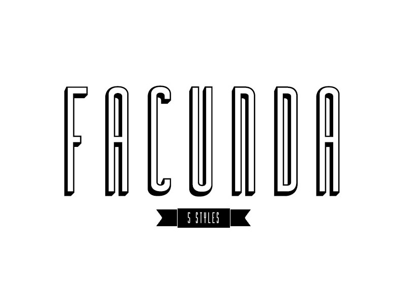The FREE Facunda Font poster font header font free typeface typeface free font font