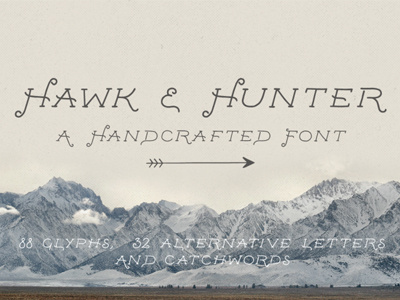 The Free Hawk & Hunter Font