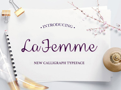 Free La Femme Script font free font free script free script font free typeface header font poster font script font