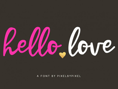 FREE Hello Love Script Font font free font free script free typeface script font