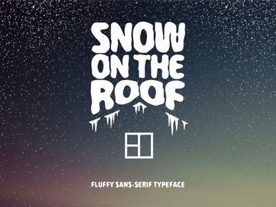 FREE Snow on the Roof Font font free font free typeface typeface