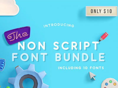 The Non Script Fonts Bundle font font bundle