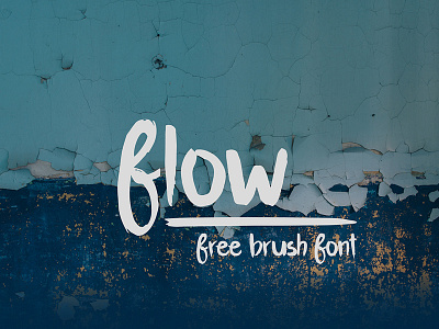 FREE Flow Brush Font font free font free script free typeface script font