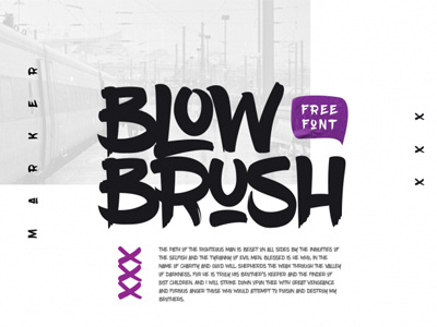 FREE BlowBrush Font font free brush font free font free script free typeface