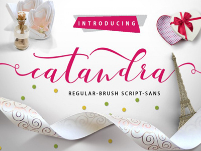 Freebie of the Week: The FREE Catandra Font font free font free script free typeface script font