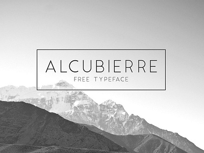 Free Alcubierre Typeface