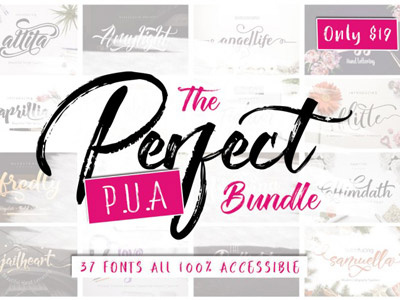 The Perfect PUA Font Bundle