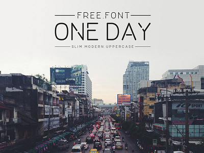 FREE One Day Typeface font free font free typeface