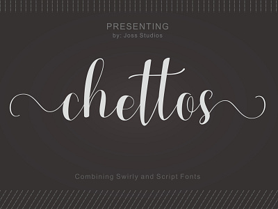 Free Chettos Script font free font free script free typeface script font